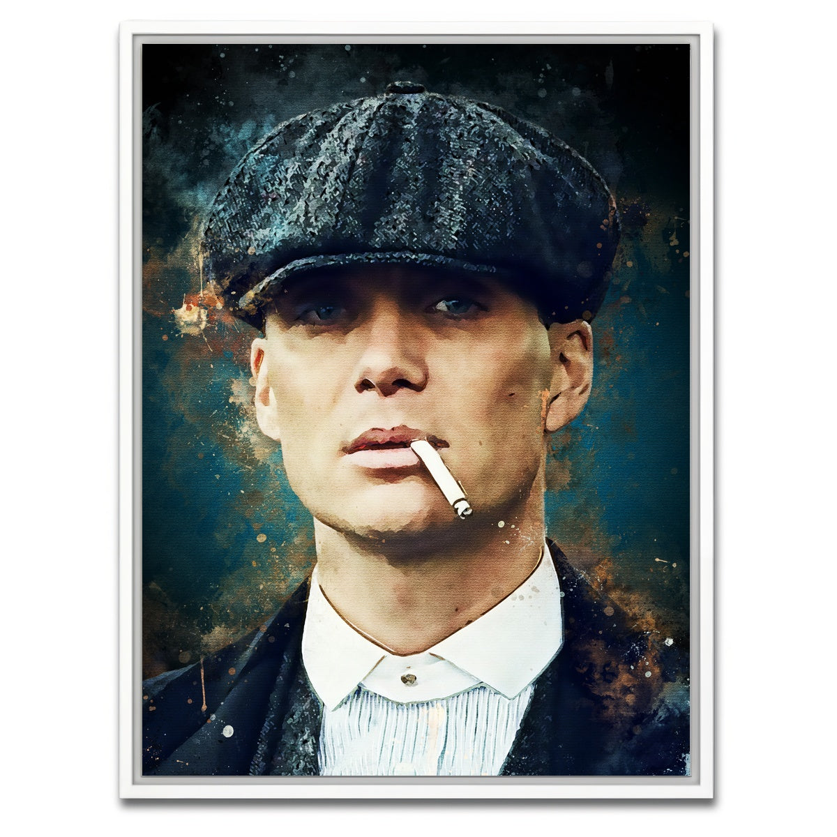 AUTO-MOCKUP WHITE | Tom Shelby | 1 Piece | White Framed Canvas | group=3x4