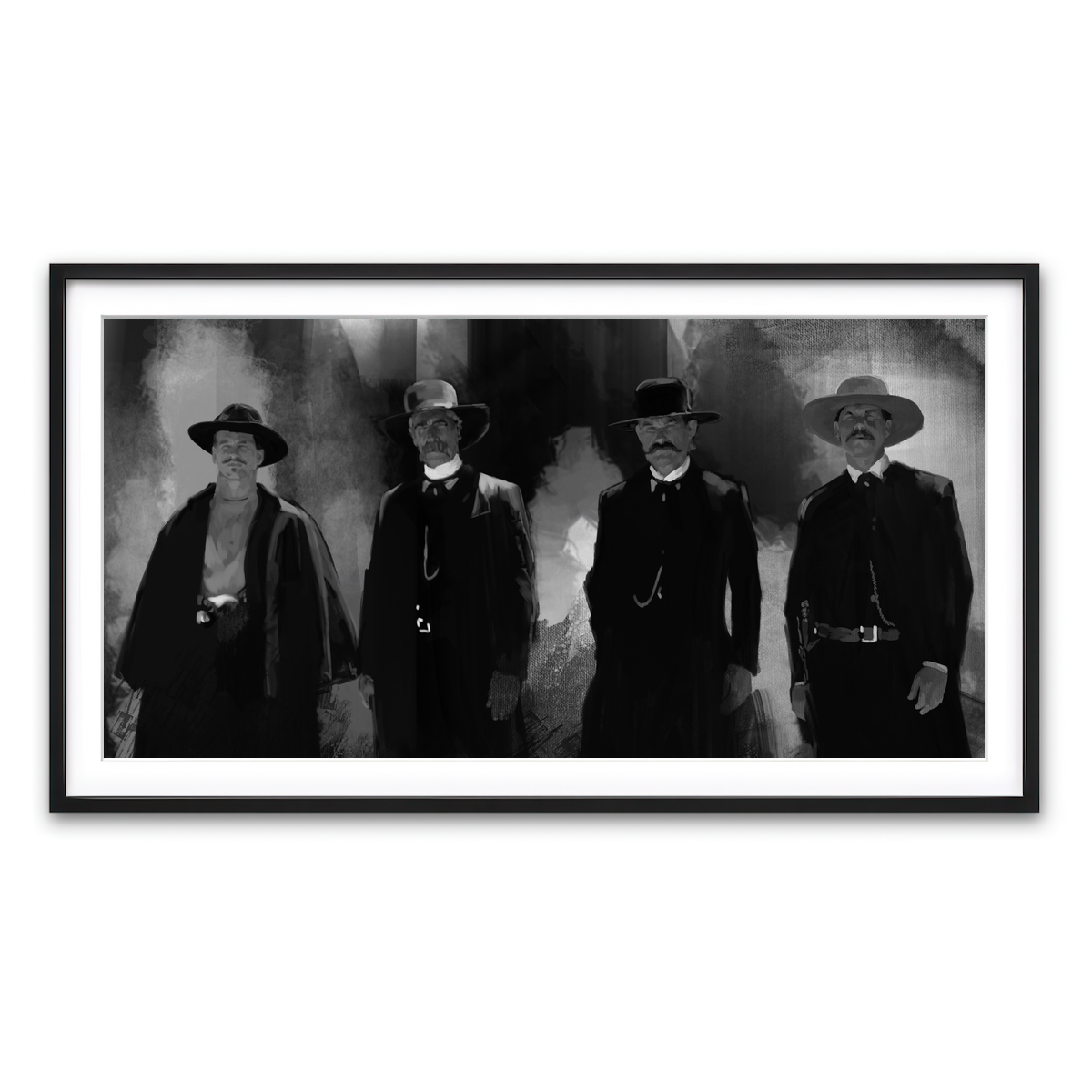 Framed Print 2x1 Black