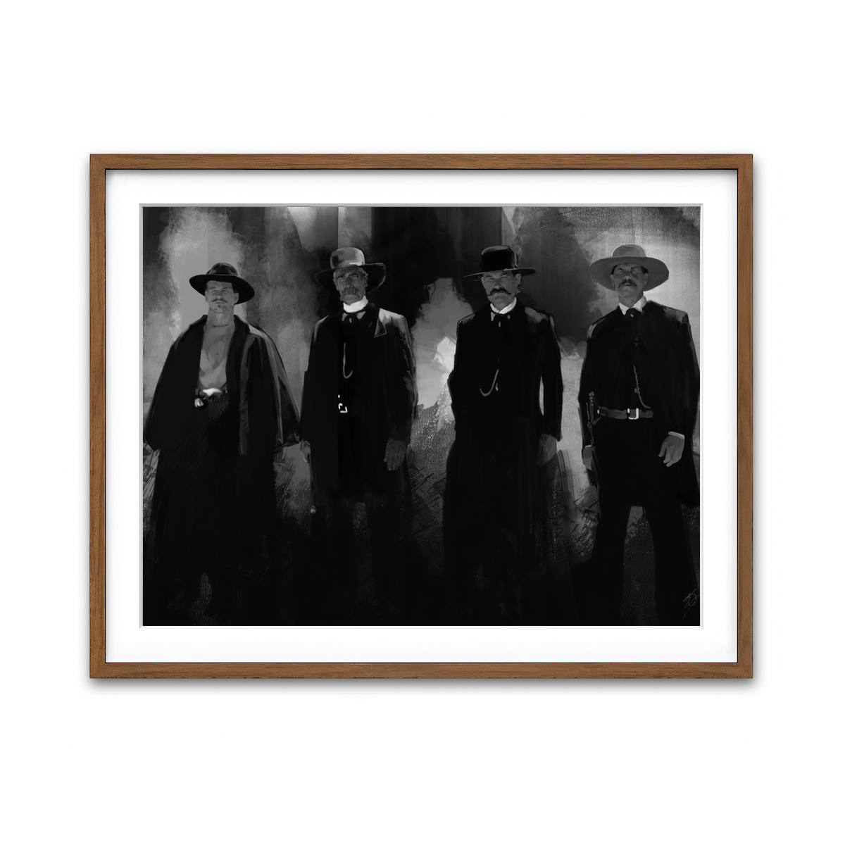 Framed Print 4x3 Walnut