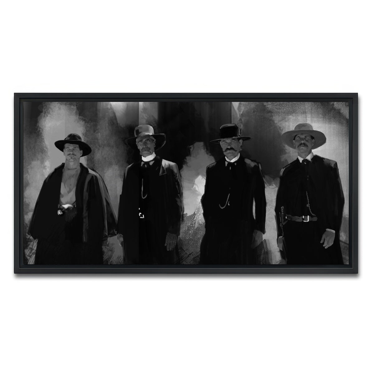 AUTO-MOCKUP WHITE | Tombstone Gang | 1 Piece | Black Framed Canvas | group=2x1