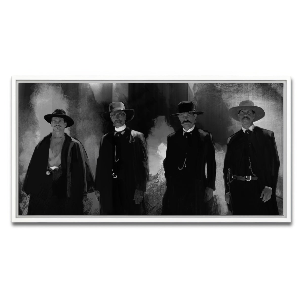 AUTO-MOCKUP WHITE | Tombstone Gang | 1 Piece | White Framed Canvas | group=2x1