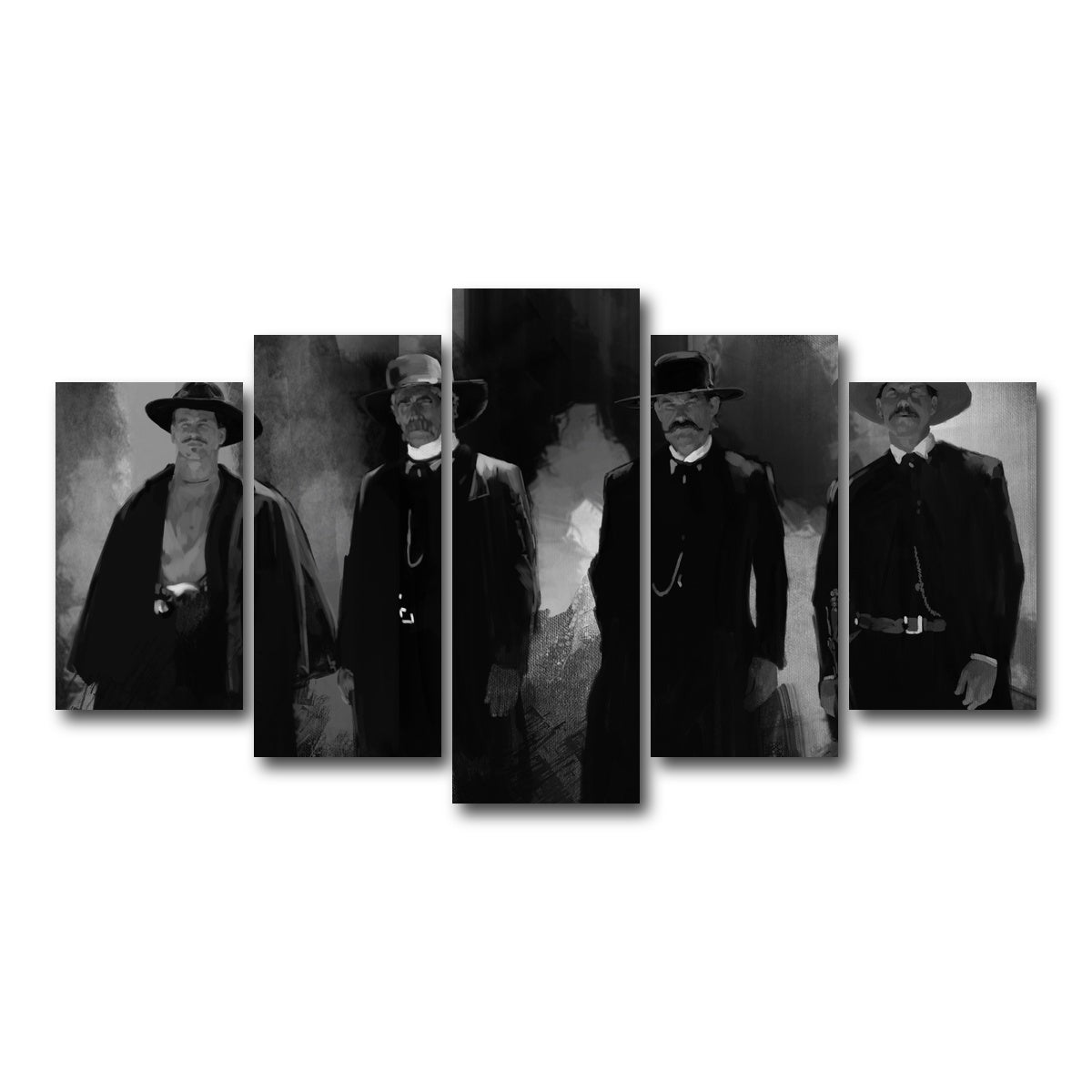 AUTO-MOCKUP WHITE | Tombstone Gang | 5 Piece | Gallery Wrap Canvas | group=5_normal