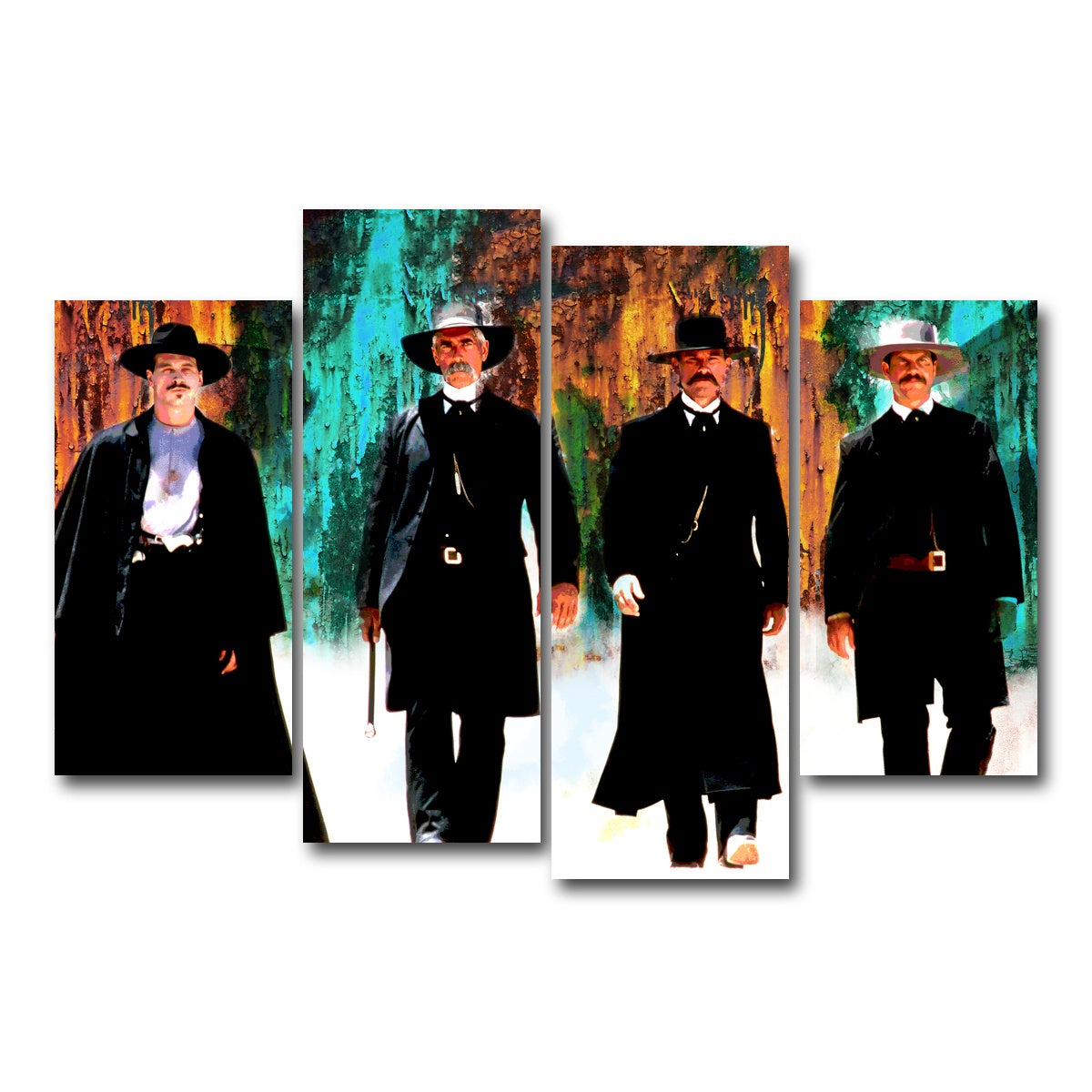 AUTO-MOCKUP WHITE | Tombstone Modern | 4 Piece | Gallery Wrap Canvas | group=4_short