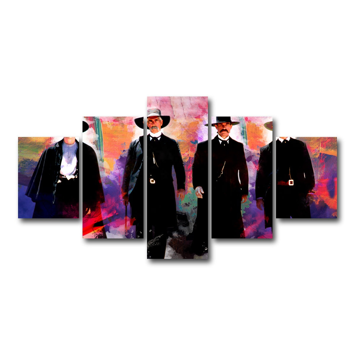 AUTO-MOCKUP WHITE | Tombstone Pastel | 5 Piece | Gallery Wrap Canvas | group=5_short