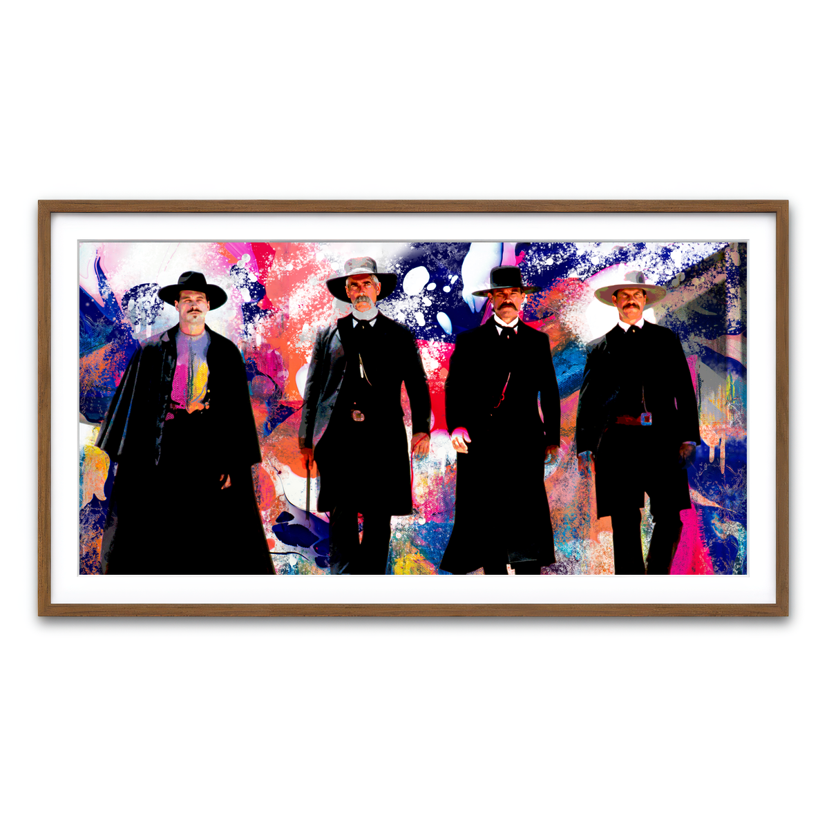 Framed Print 2x1 Walnut