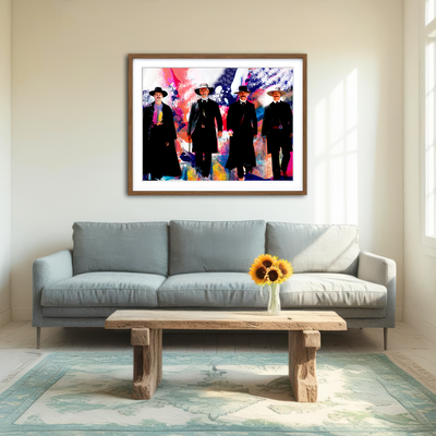 AUTO-MOCKUP ROOM | Tombstone Retro Wall Art