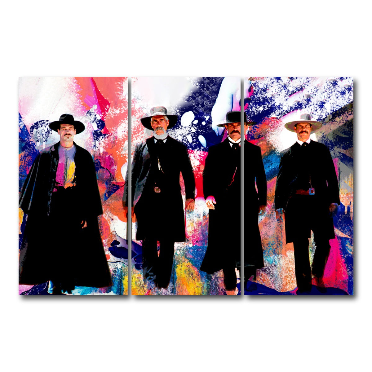 AUTO-MOCKUP WHITE | Tombstone Retro | 3 Piece | Gallery Wrap Canvas | group=12x24