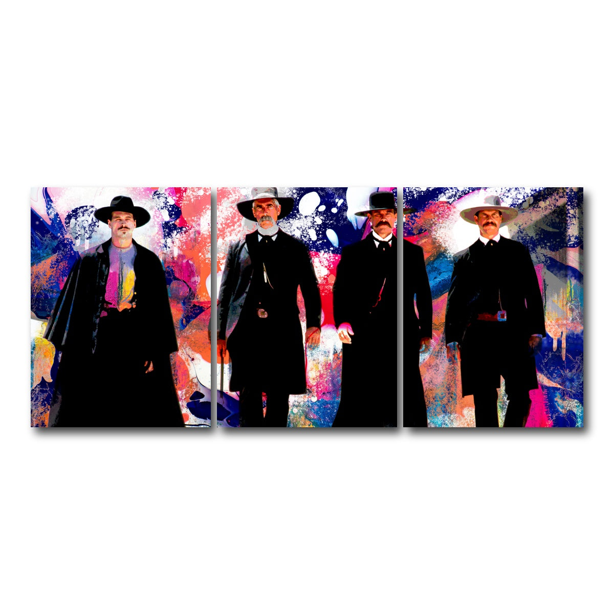 AUTO-MOCKUP WHITE | Tombstone Retro | 3 Piece | Gallery Wrap Canvas | group=18x24