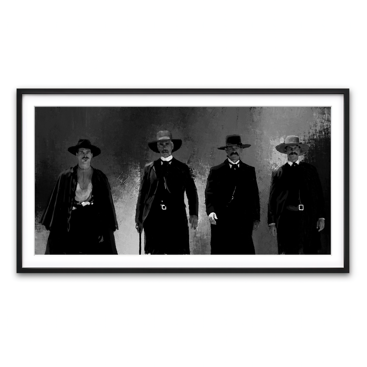 Framed Print 2x1 Black