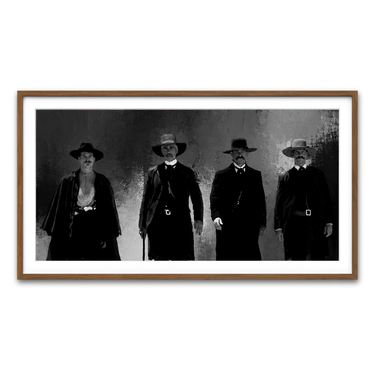 Framed Print 2x1 Walnut