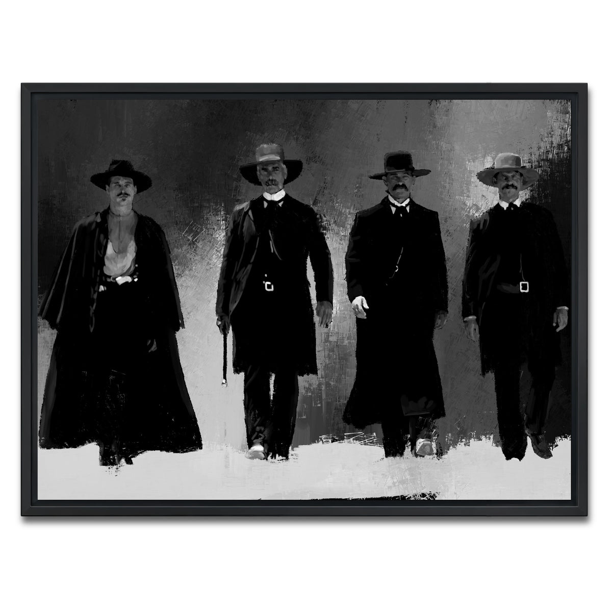 AUTO-MOCKUP WHITE | Tombstone | 1 Piece | Black Frame | group=4x3