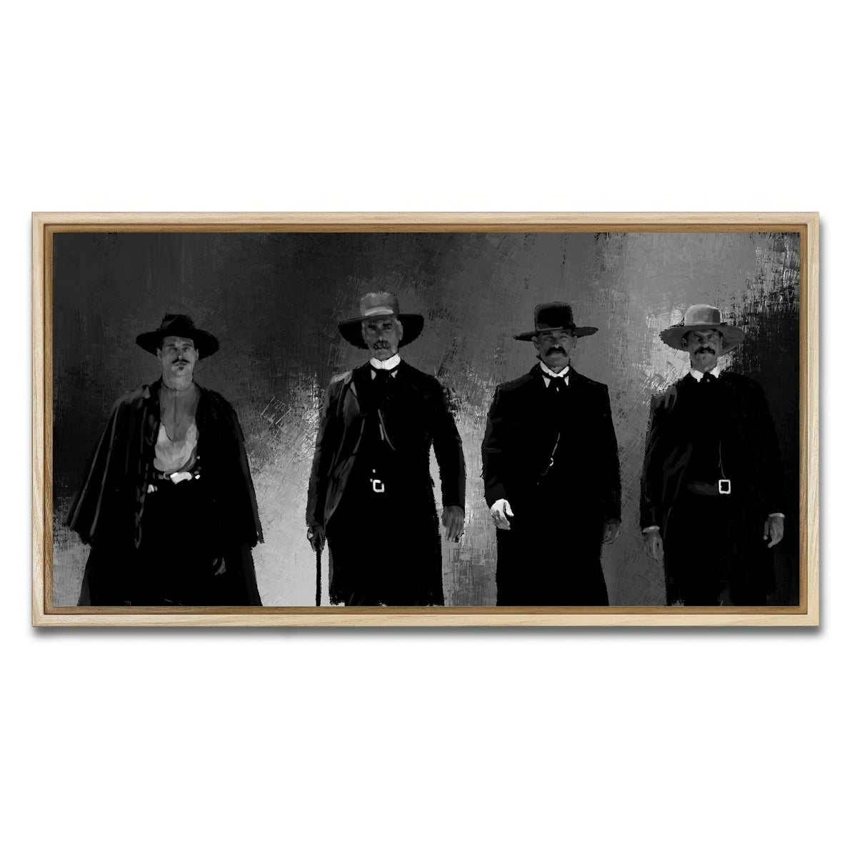 AUTO-MOCKUP WHITE | Tombstone | 1 Piece | Natural Frame | group=2x1