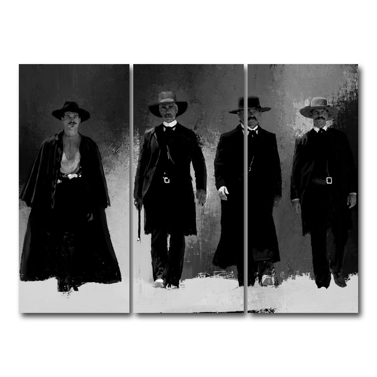 AUTO-MOCKUP WHITE | Tombstone | 3 Piece | Gallery Wrapped | group=8x18