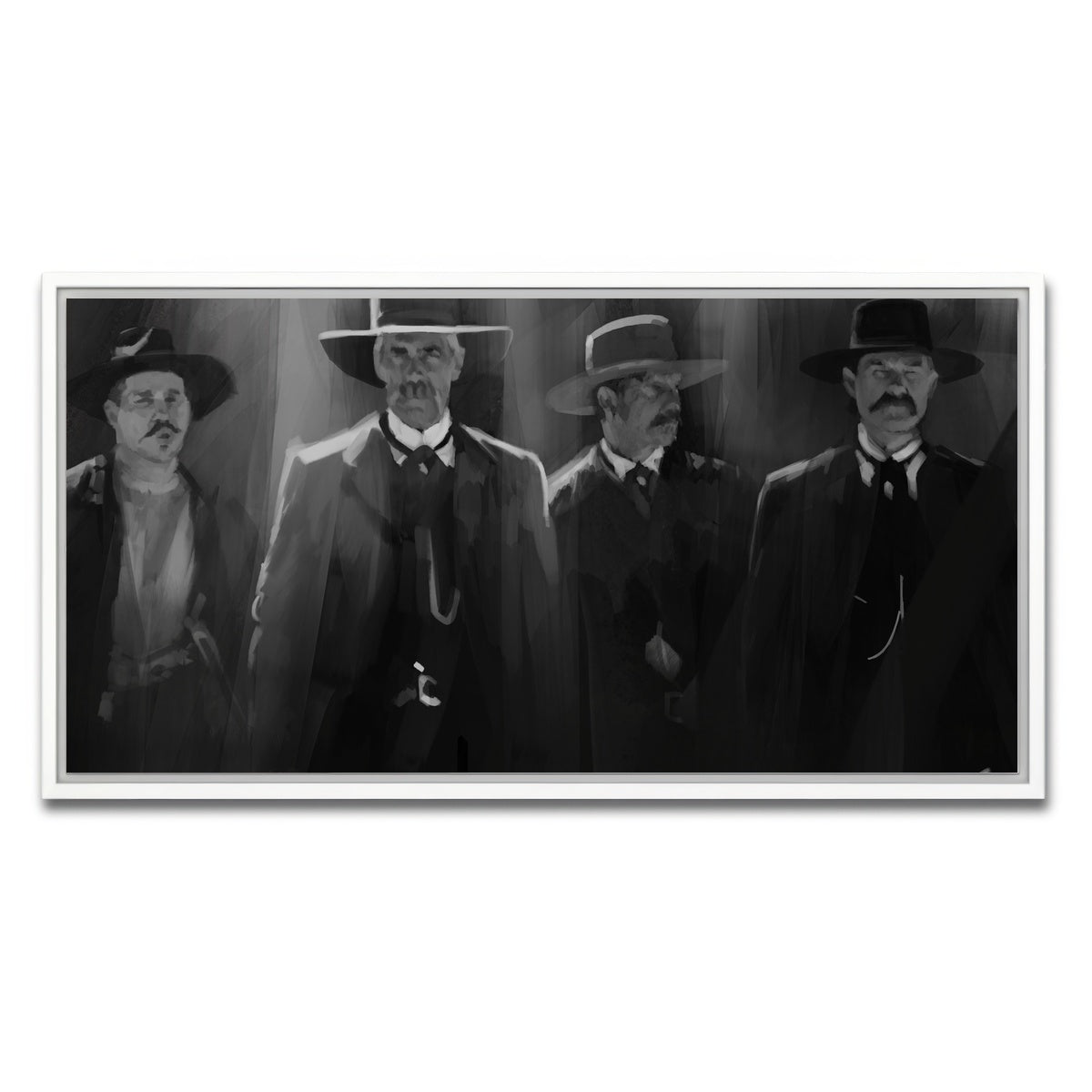 AUTO-MOCKUP WHITE | Tombstone lineup | 1 Piece | White Framed Canvas | group=2x1