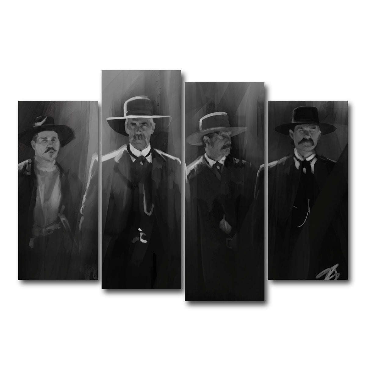 AUTO-MOCKUP WHITE | Tombstone lineup | 4 Piece | Gallery Wrap Canvas | group=4_normal