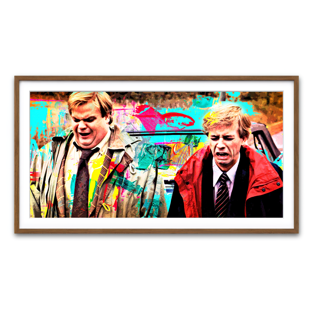 Framed Print 2x1 Walnut