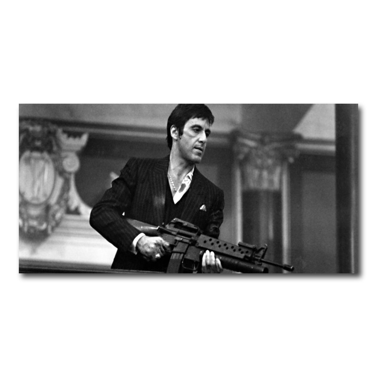 AUTO-MOCKUP WHITE | Tony Montana | 1 Piece | Gallery Wrap Canvas | group=2x1
