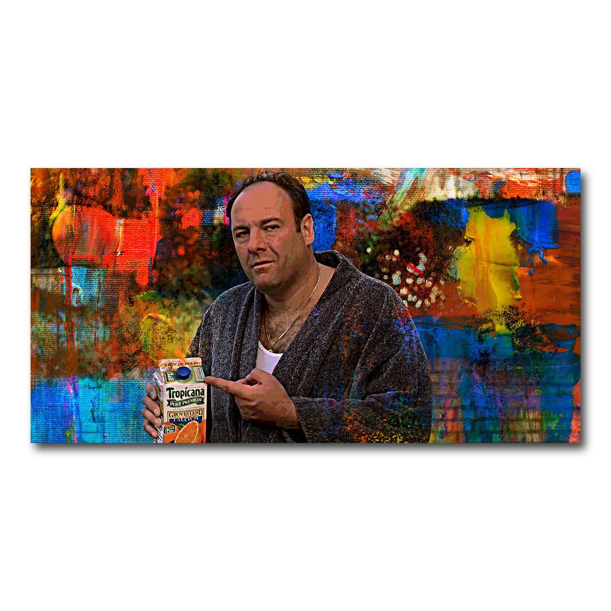 AUTO-MOCKUP WHITE | Tony Soprano Some Pulp | 1 Piece | Gallery Wrap Canvas | group=2x1