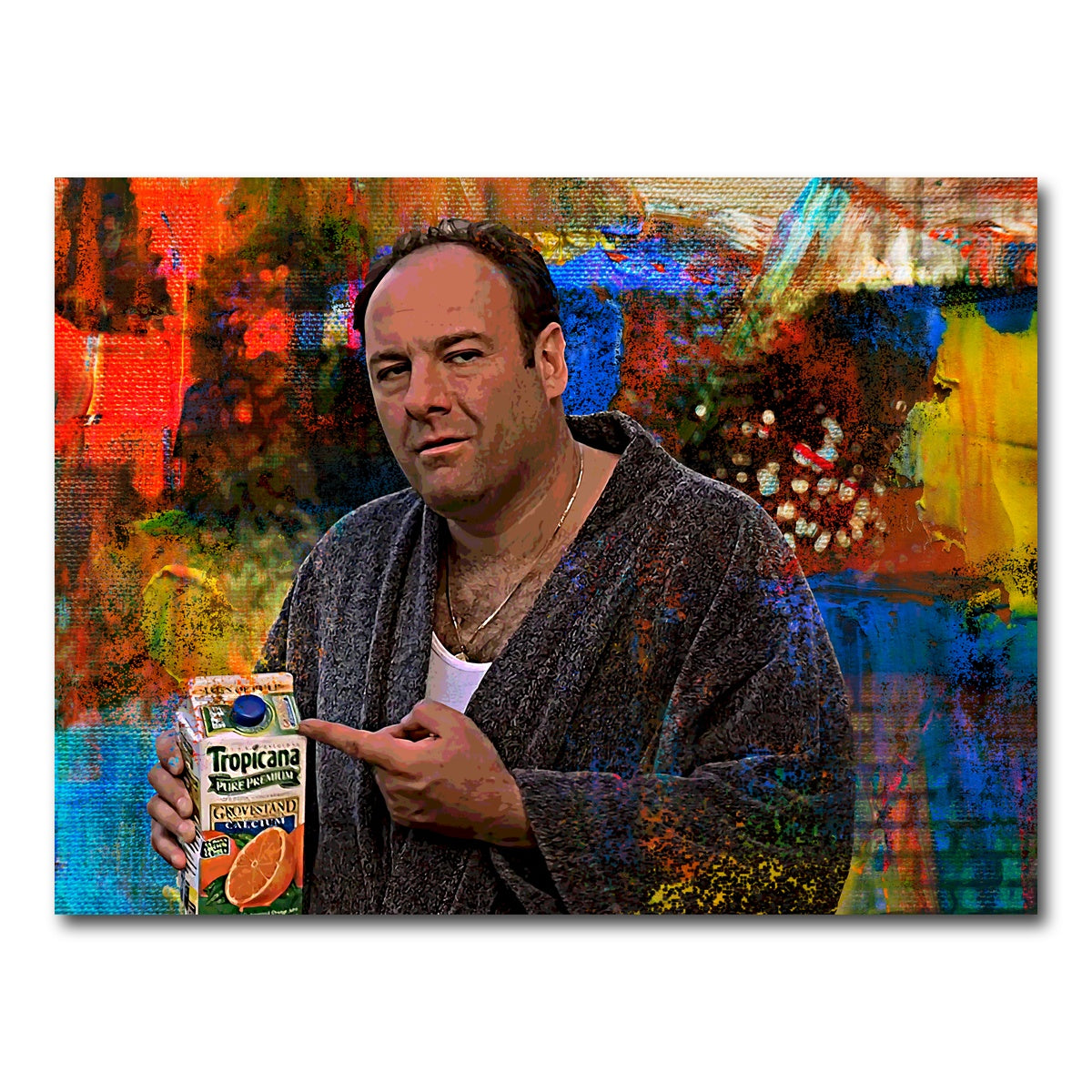 AUTO-MOCKUP WHITE | Tony Soprano Some Pulp | 1 Piece | Gallery Wrap Canvas | group=4x3