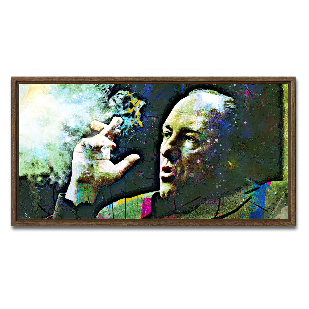 AUTO-MOCKUP WHITE | Tony Soprano | 1 Piece | Walnut Frame | group=2x1
