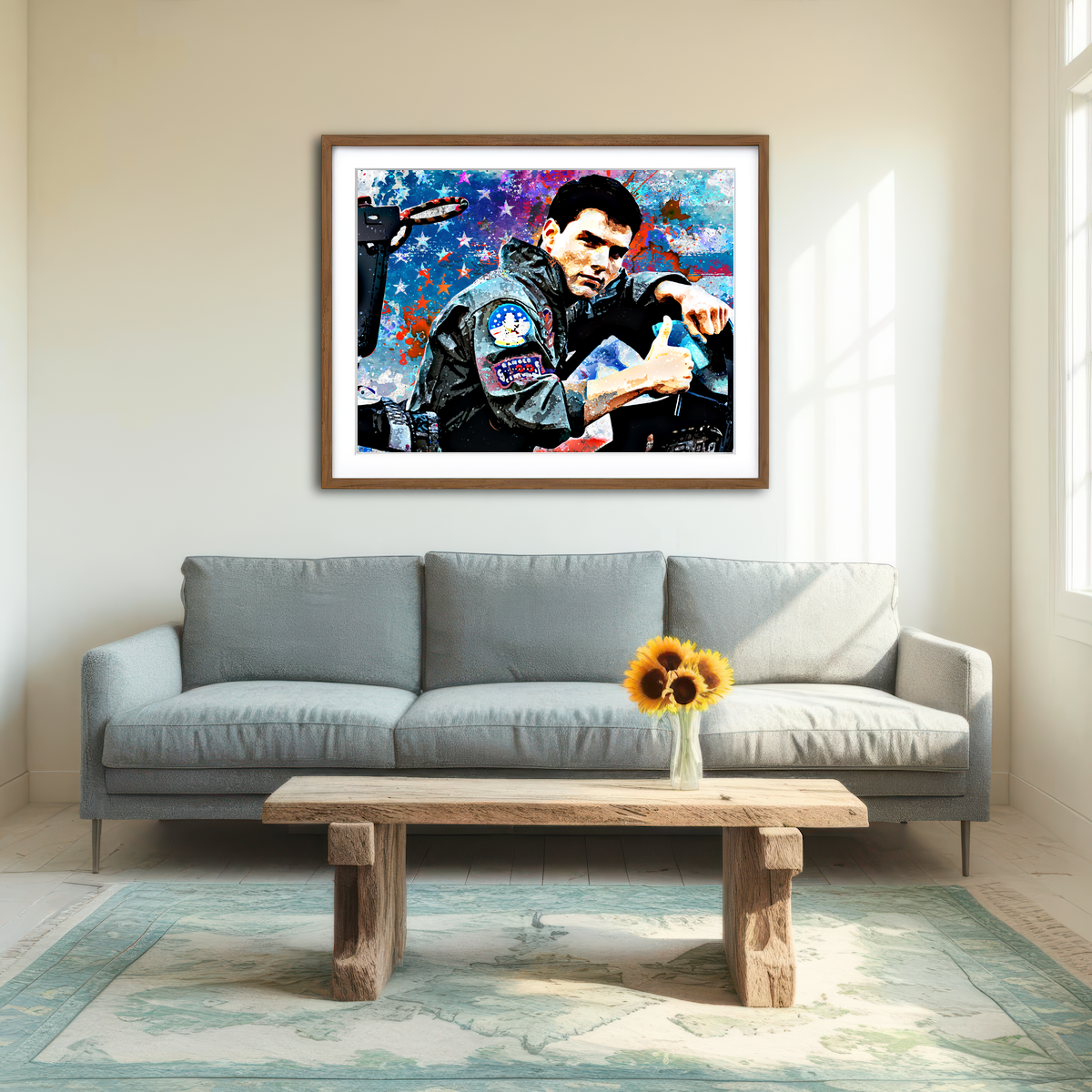 AUTO-MOCKUP ROOM | Top Gun Wall Art