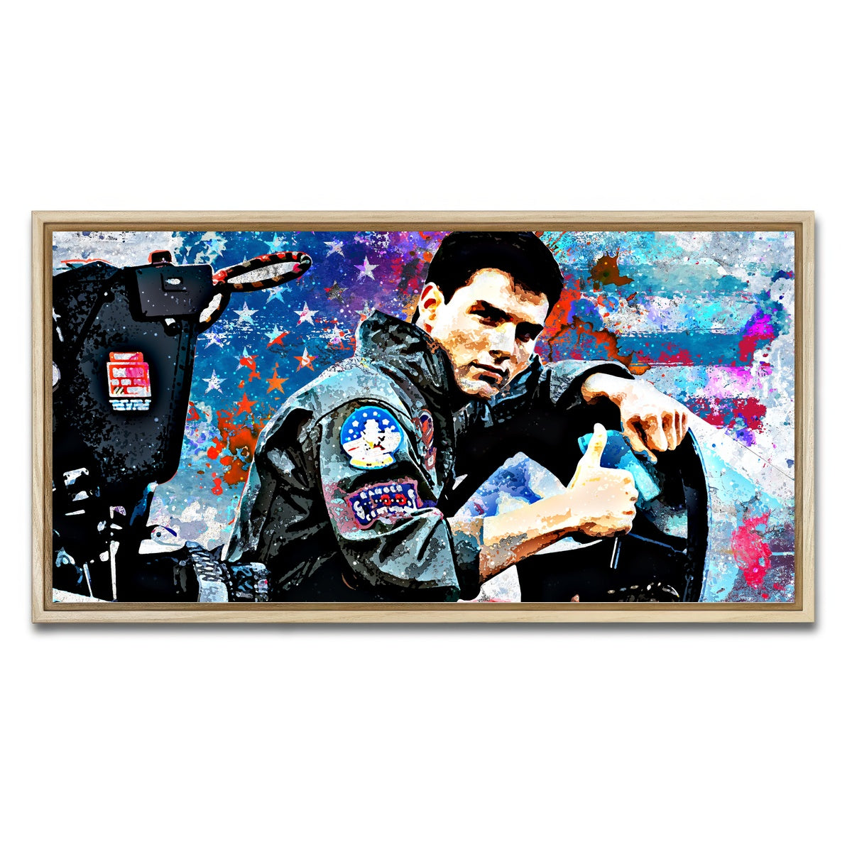 AUTO-MOCKUP WHITE | Top Gun | 1 Piece | Natural Framed Canvas | group=2x1