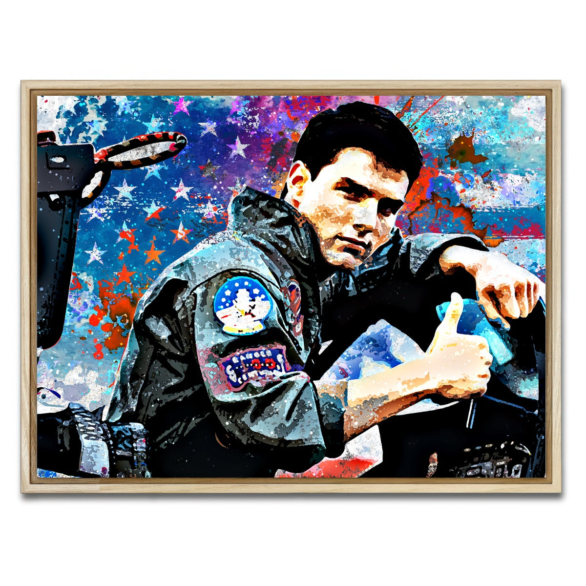 AUTO-MOCKUP WHITE | Top Gun | 1 Piece | Natural Framed Canvas | group=4x3
