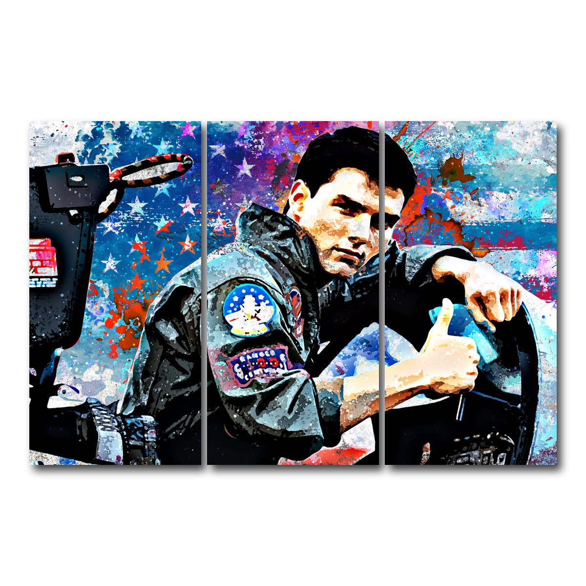 AUTO-MOCKUP WHITE | Top Gun | 3 Piece | Gallery Wrap Canvas | group=12x24