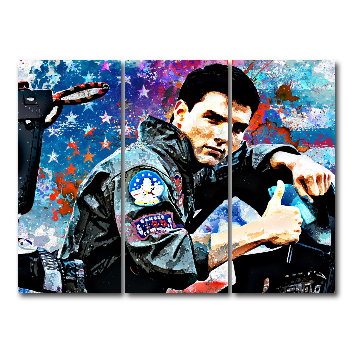 AUTO-MOCKUP WHITE | Top Gun | 3 Piece | Gallery Wrap Canvas | group=8x18