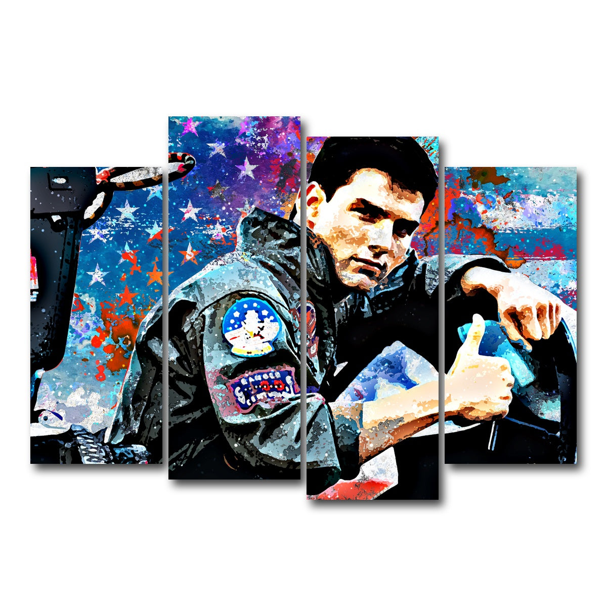 AUTO-MOCKUP WHITE | Top Gun | 4 Piece | Gallery Wrap Canvas | group=4_normal