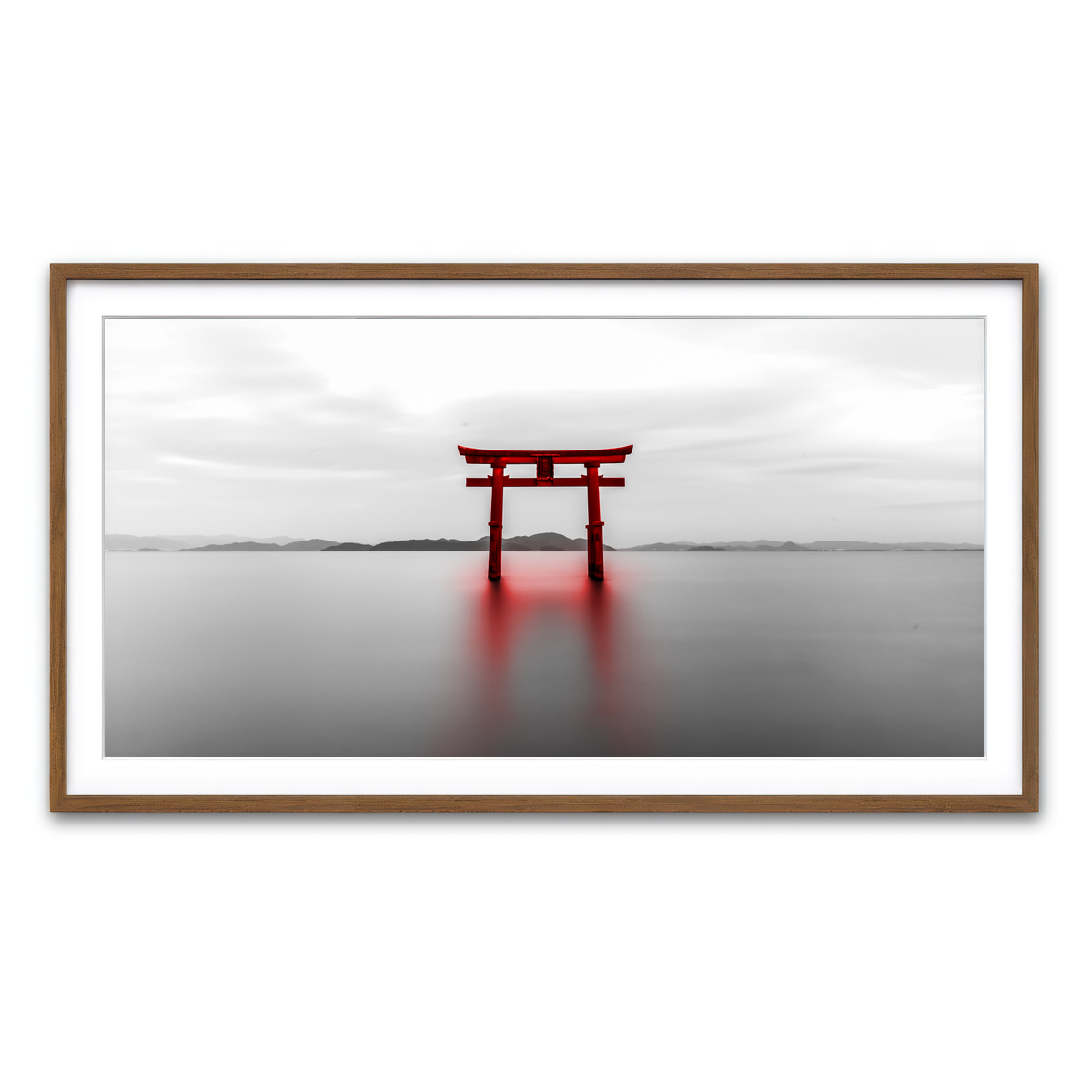 Framed Print 2x1 Walnut