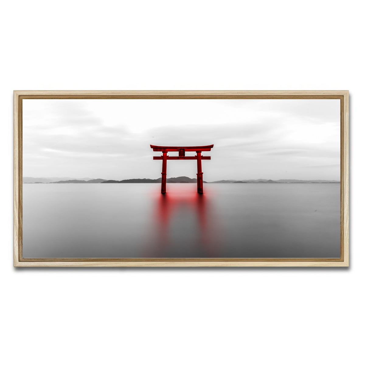 AUTO-MOCKUP WHITE | Torii | 1 Piece | Natural Framed Canvas | group=2x1