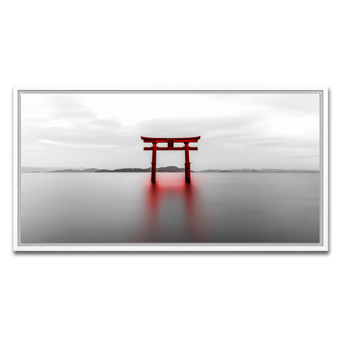 AUTO-MOCKUP WHITE | Torii | 1 Piece | White Framed Canvas | group=2x1