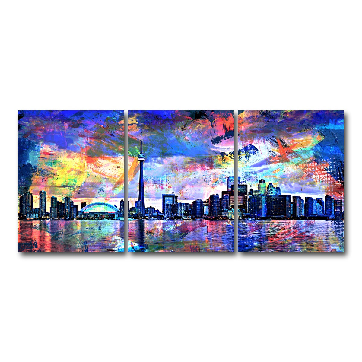 AUTO-MOCKUP WHITE | Toronto Abstract | 3 Piece | Gallery Wrap Canvas | group=18x24