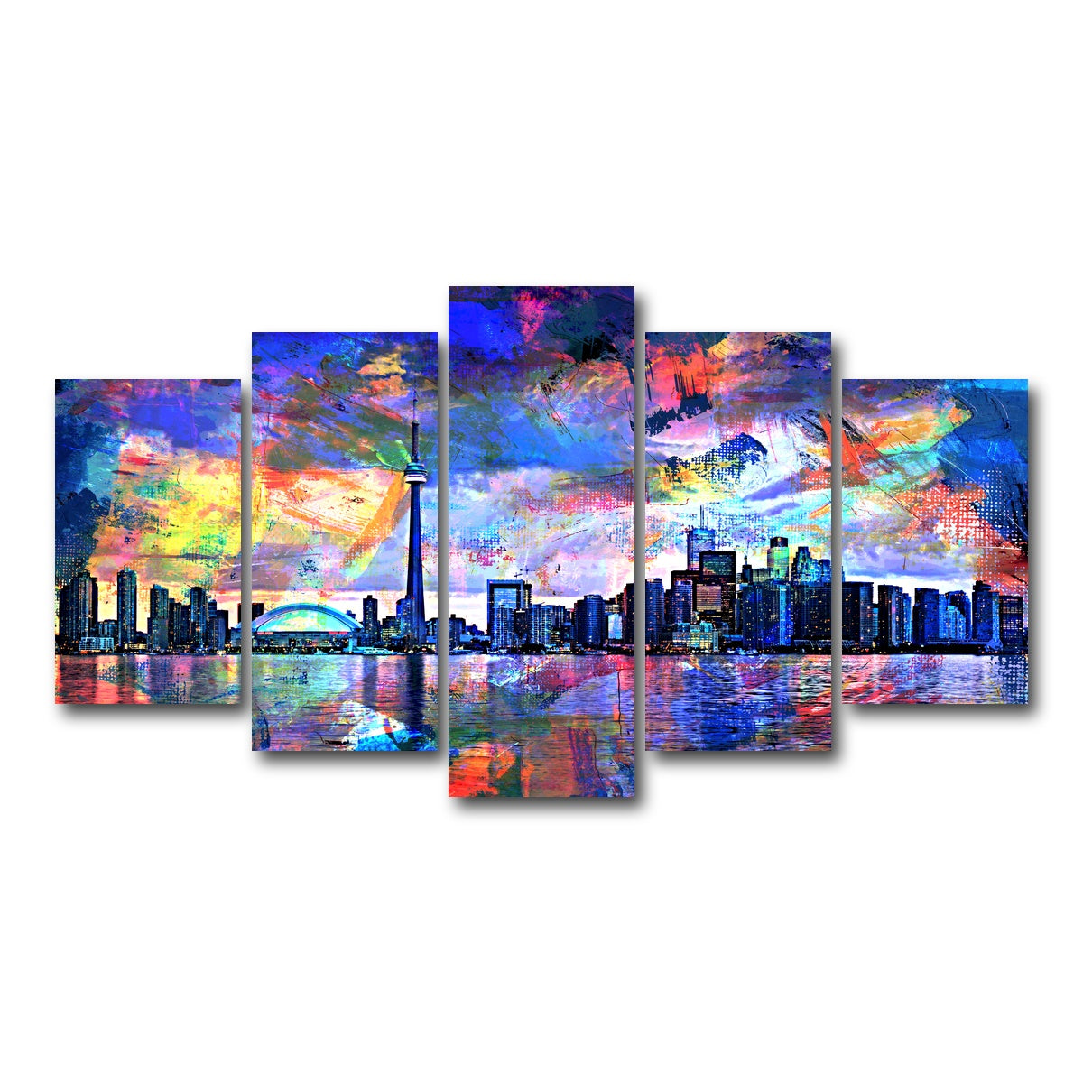 AUTO-MOCKUP WHITE | Toronto Abstract | 5 Piece | Gallery Wrap Canvas | group=5_normal