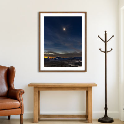 AUTO-MOCKUP ROOM | Total Solar Eclipse and the Adirondacks Wall Art