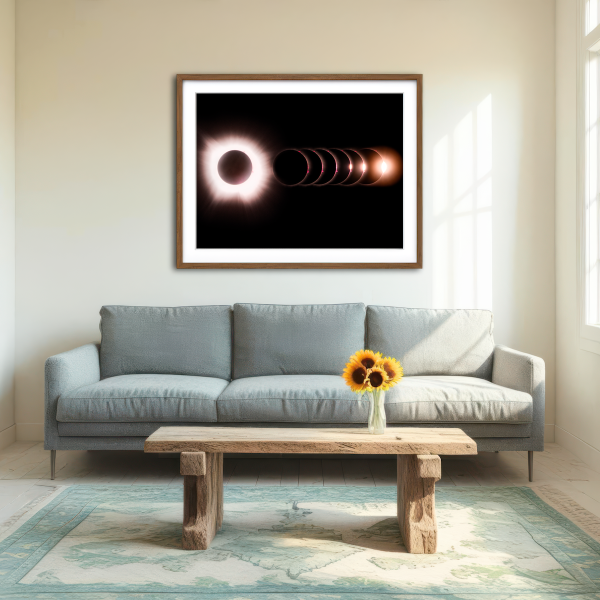 AUTO-MOCKUP ROOM | Totality Enlighted Wall Art