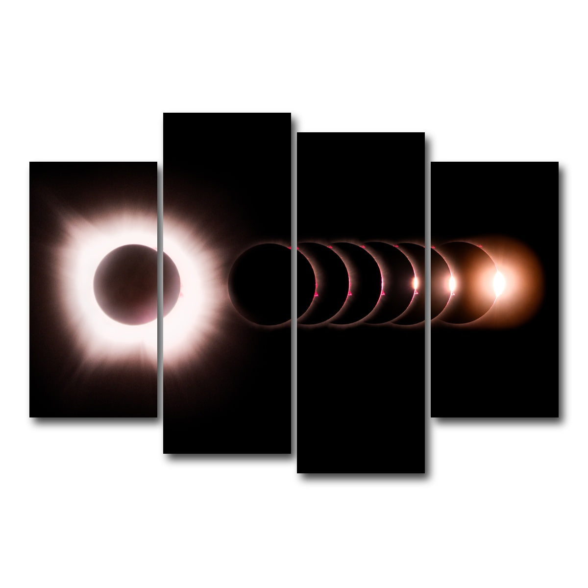 AUTO-MOCKUP WHITE | Totality Enlighted | 4 Piece | Gallery Wrap Canvas | group=4_short