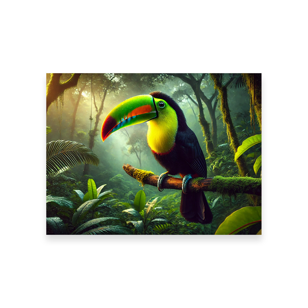 Toucan on Branch Wall Art