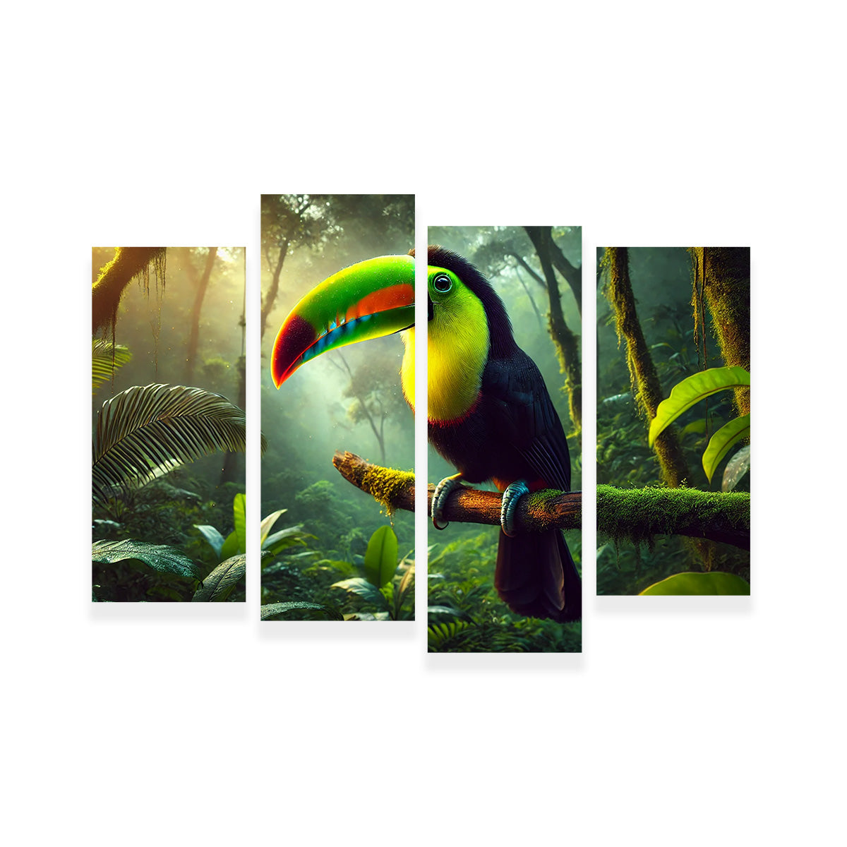 Toucan on Branch Wall Art