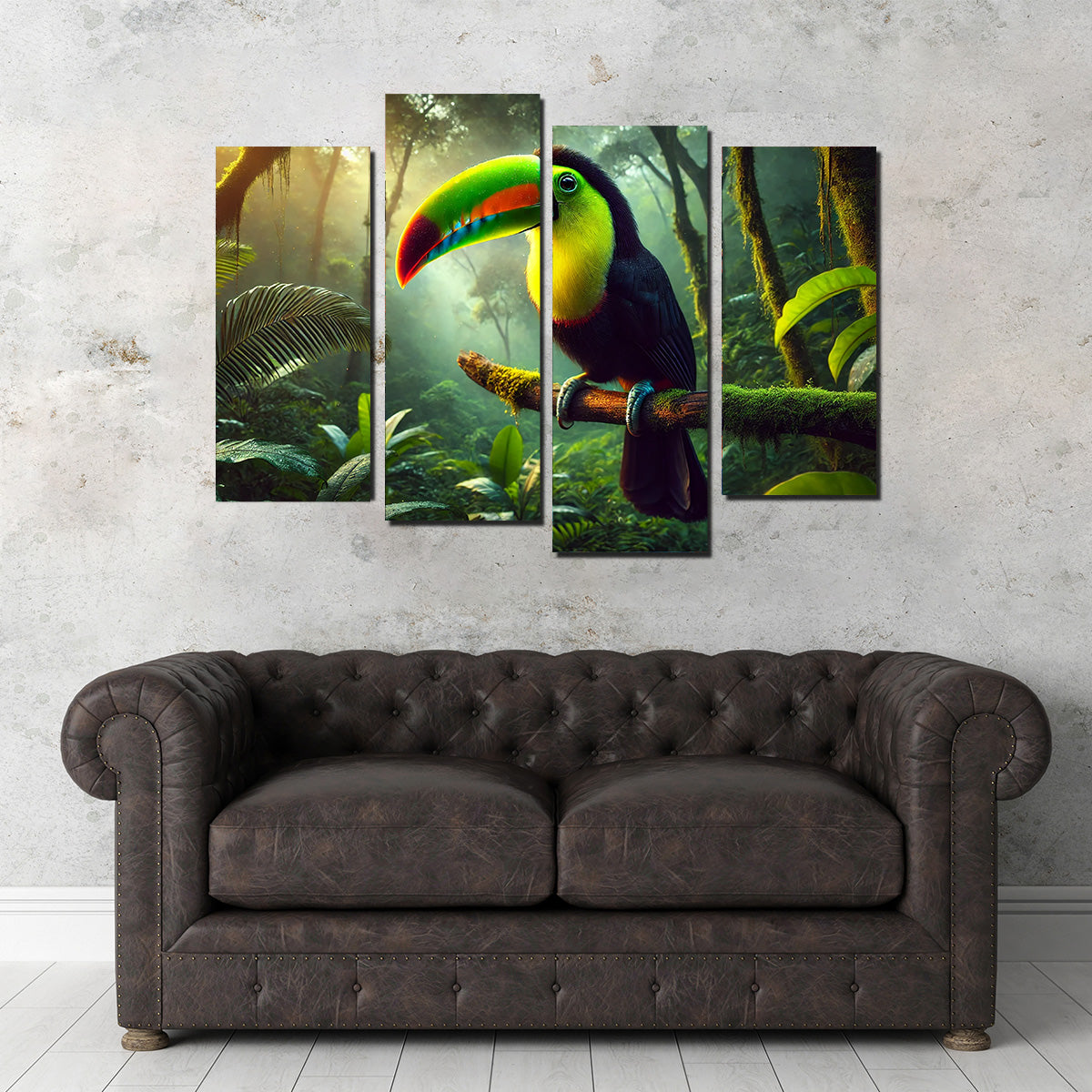 Toucan on Branch Wall Art