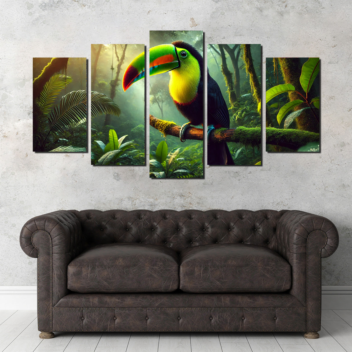 Toucan on Branch Wall Art