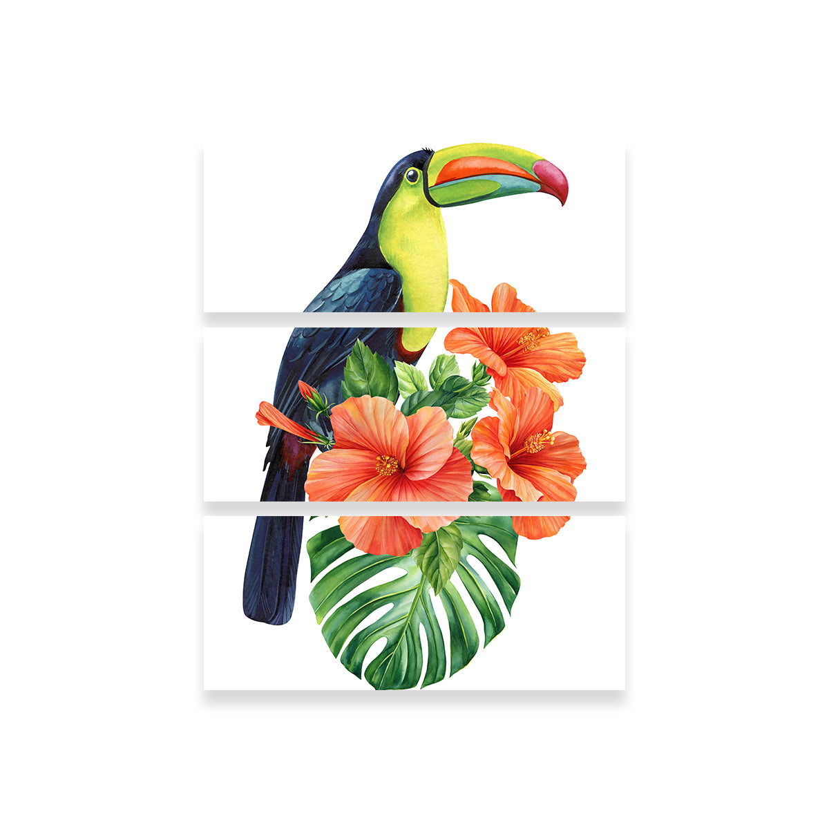 Toucan Vintage Orange Wall Art