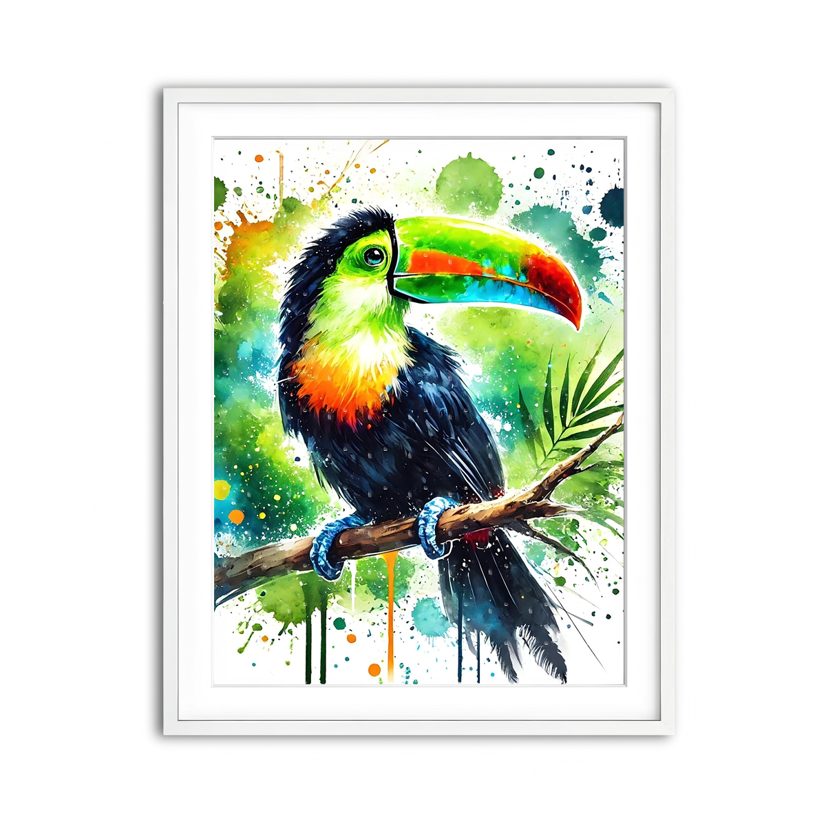 Framed Print 3x4 White