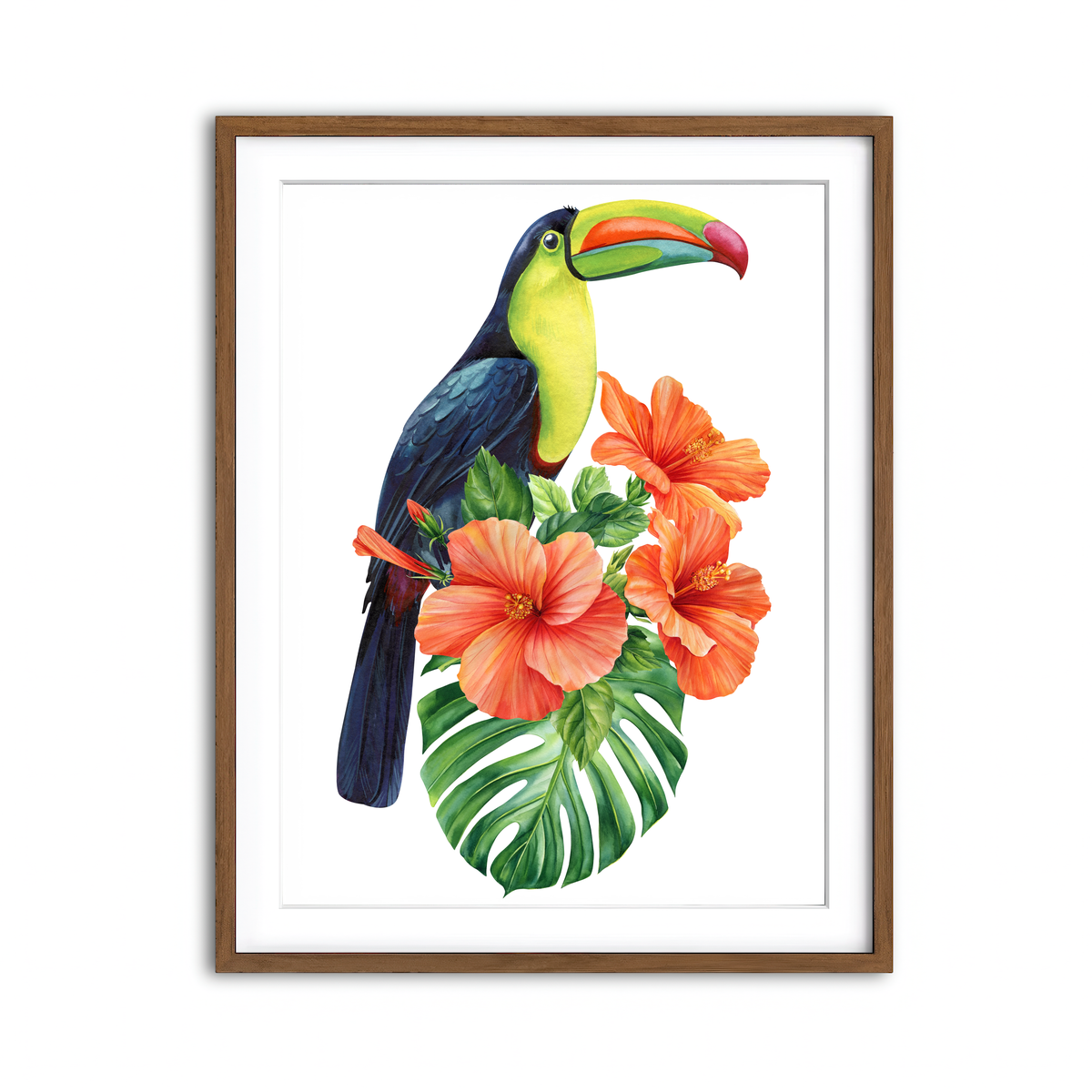 Framed Print 3x4 Walnut