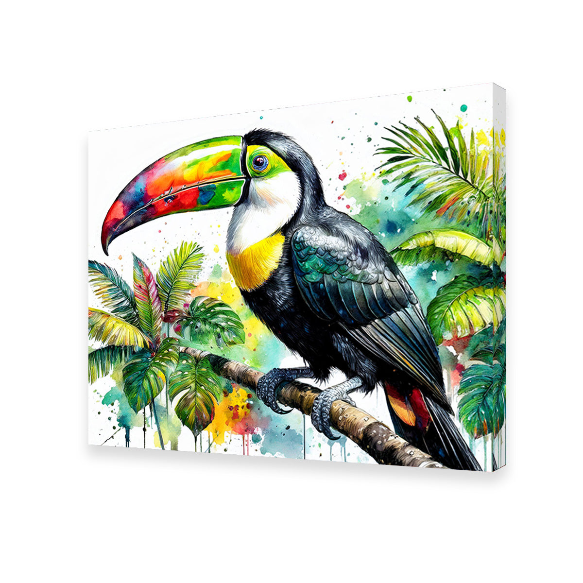 Toucan Watercolor V1 Wall Art