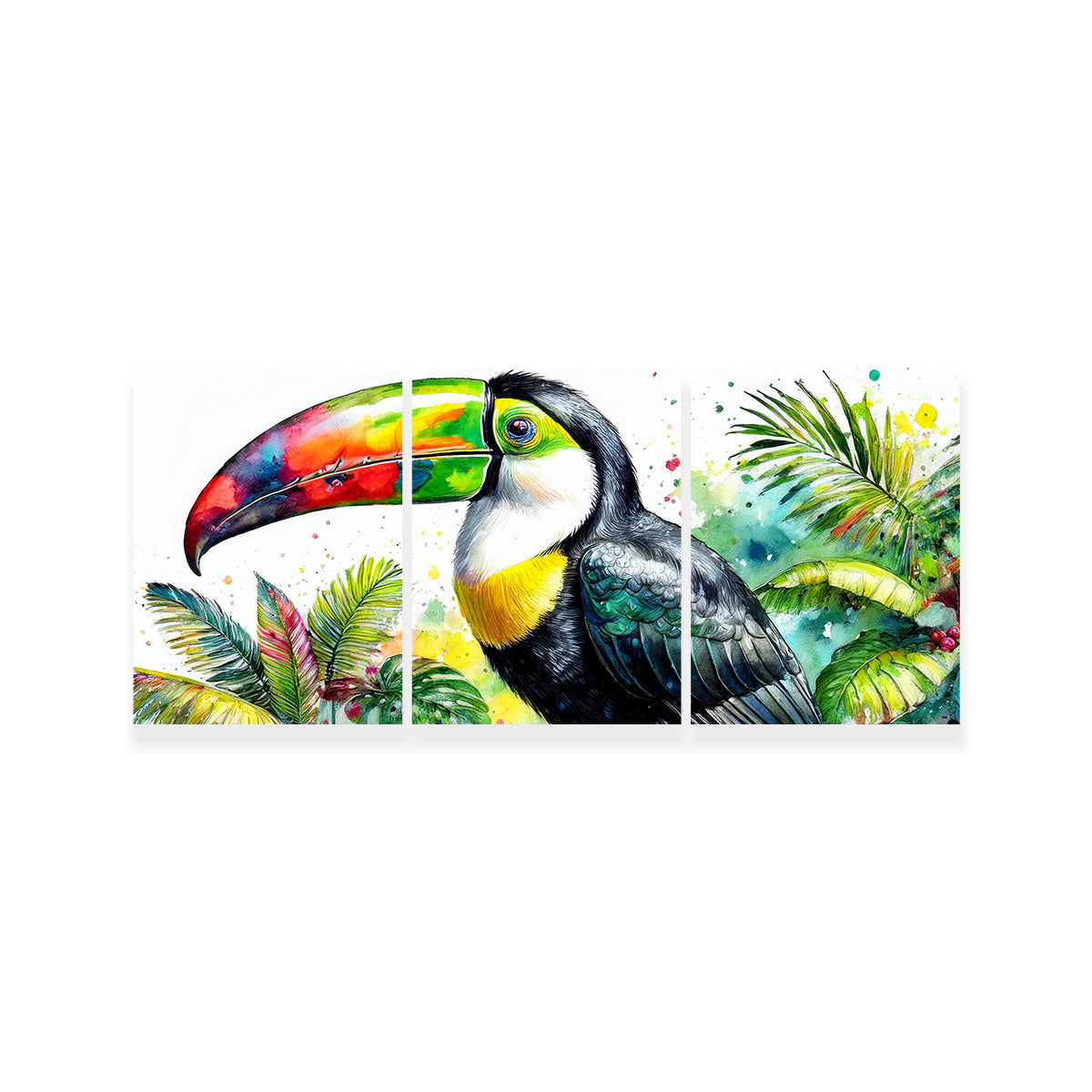 Toucan Watercolor V1 Wall Art