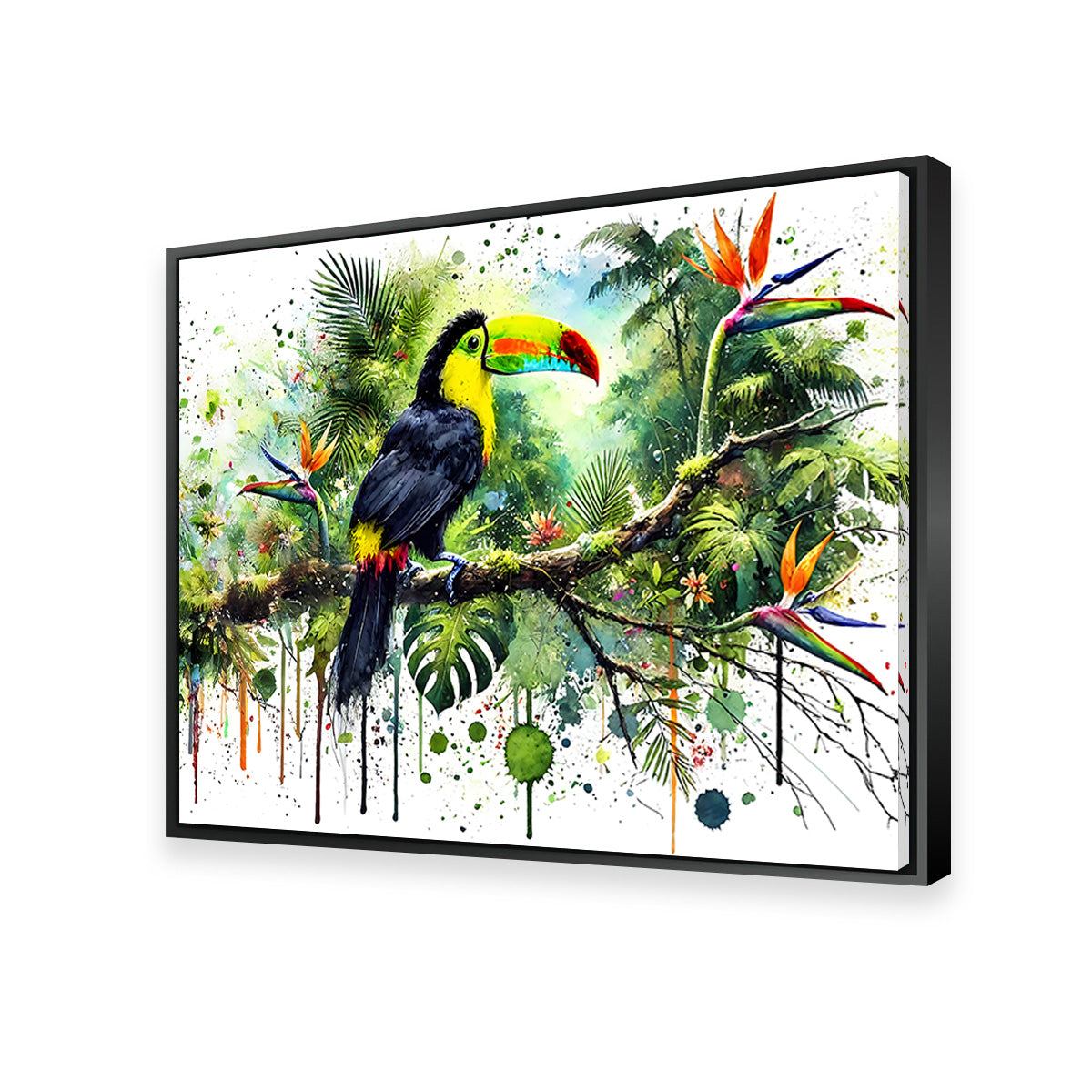Toucan Watercolor V2 Wall Art