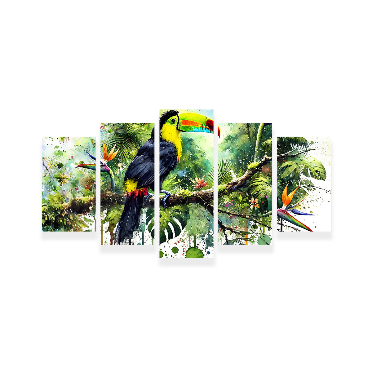 Toucan Watercolor V2 Wall Art