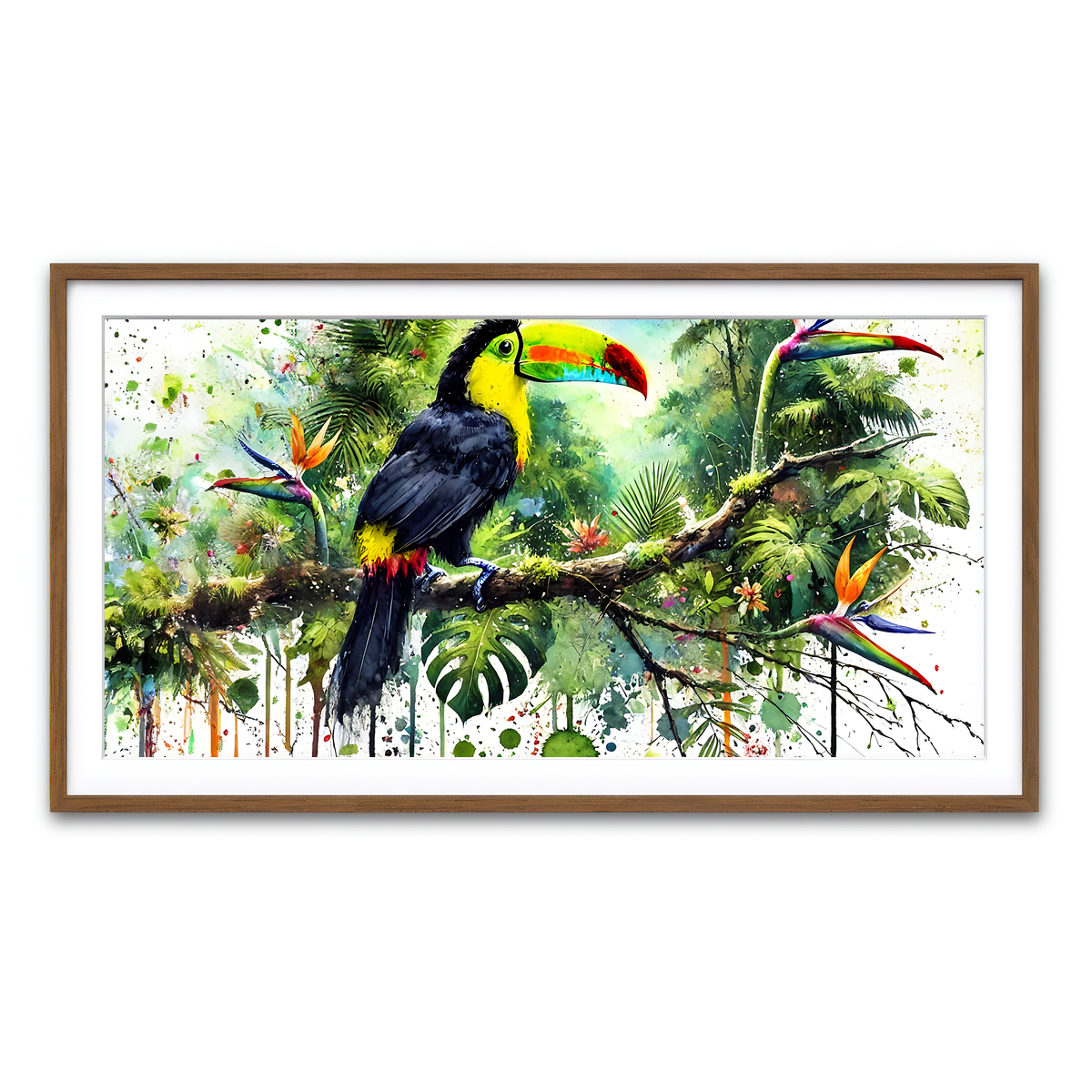 Framed Print 2x1 Walnut